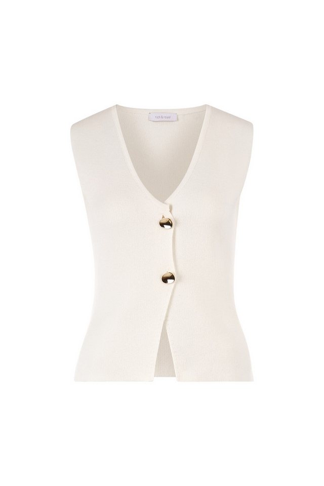 RICHROYAL Strickpullover Knit Asymmetric Vest von RICHROYAL