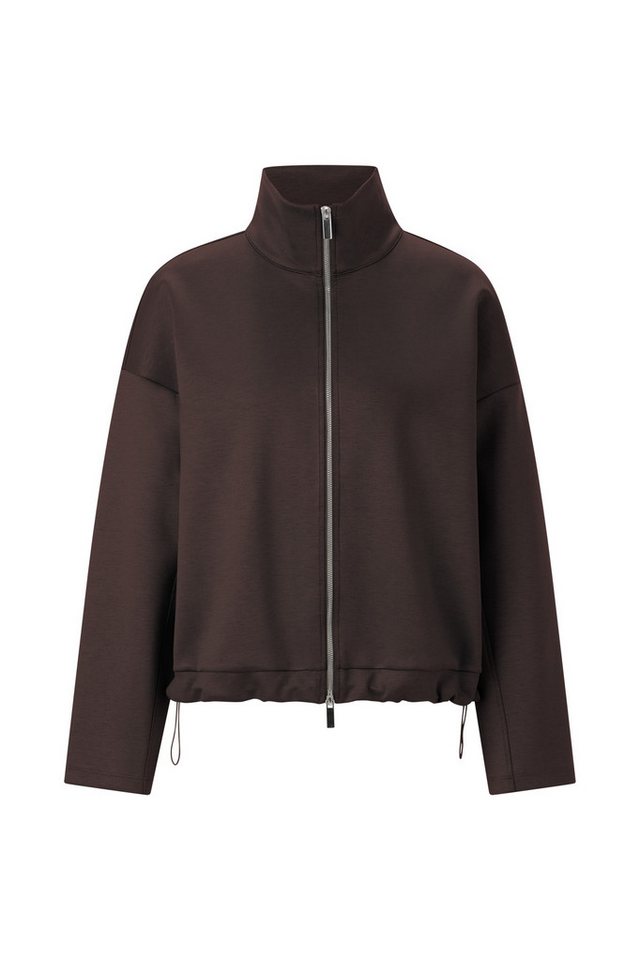 RICHROYAL Sweatshirt Zip Jacket, dark chocolate von RICHROYAL