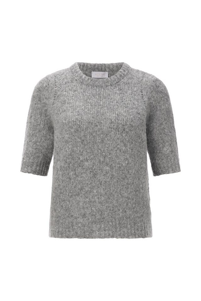 RICHROYAL Wollpullover Cozy Crew Short Sleeved silver mist von RICHROYAL