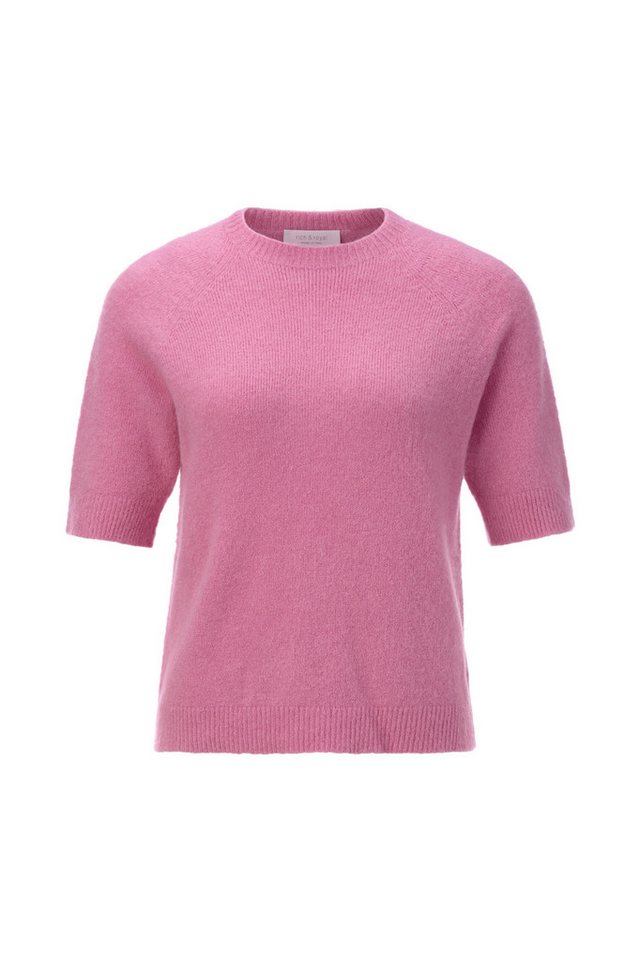 RICHROYAL Wollpullover Seamless Crew Short Sleeve pink radiance von RICHROYAL