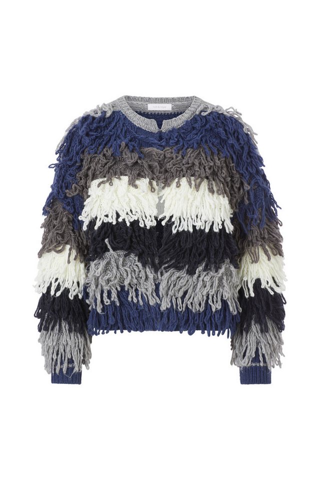 RICHROYAL Wollpullover Shaggy Open Edge Cardigan silver mist von RICHROYAL