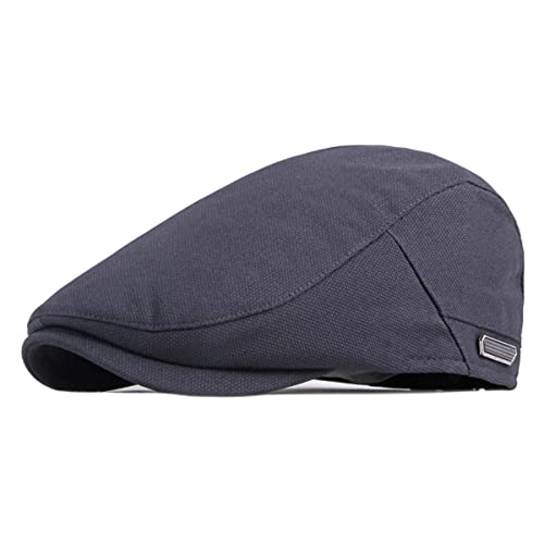 RICHTOER Retro Berets England Newsboy Cap Flat Caps Hunting Hat Autumn Outdoors (Style4 Navy) von RICHTOER