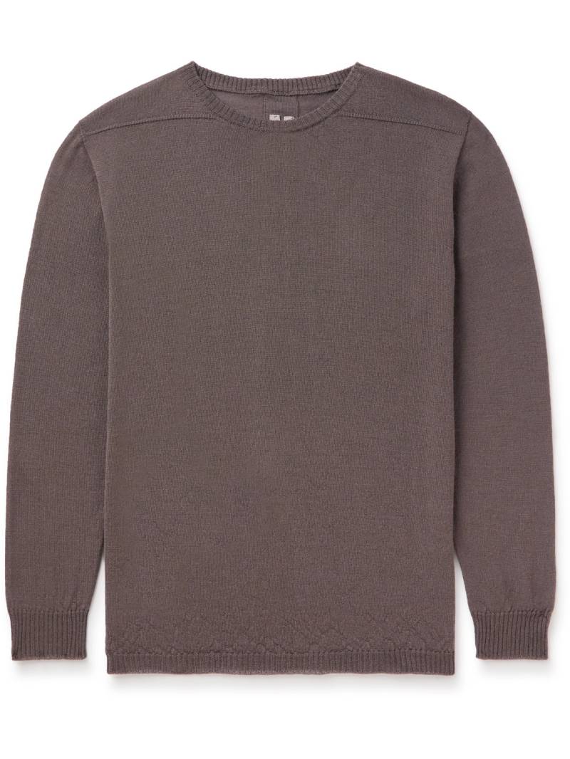 RICK OWENS KIDS - Biker Level Wool Sweater - Men - Brown - 4 von RICK OWENS KIDS