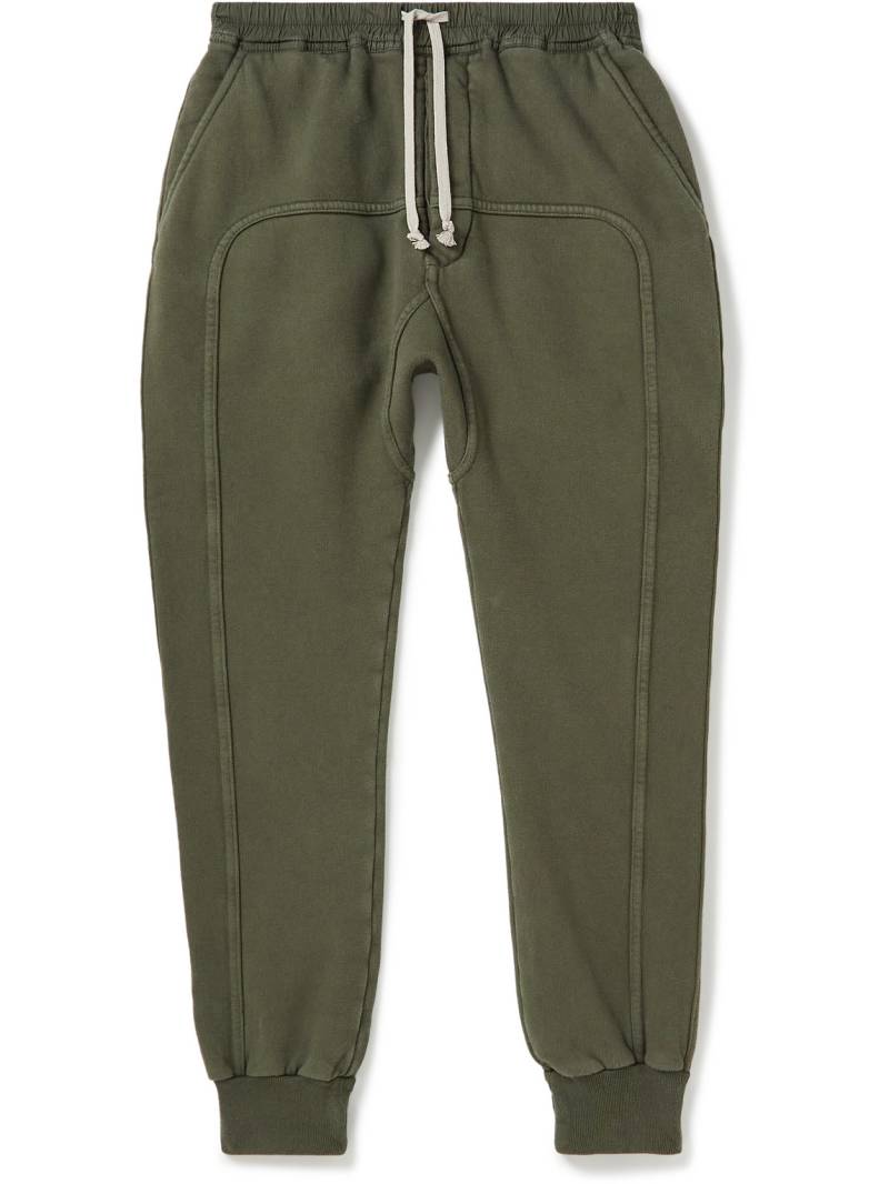 RICK OWENS KIDS - Prisoner Tapered Cotton-Jersey Drawstring Sweatpants - Men - Green - 10 von RICK OWENS KIDS