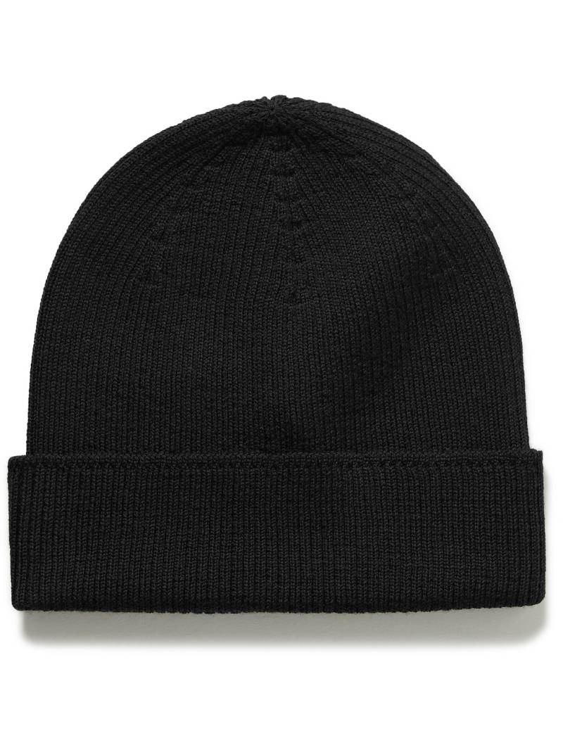 RICK OWENS KIDS - Ribbed Wool Beanie - Men - Black von RICK OWENS KIDS