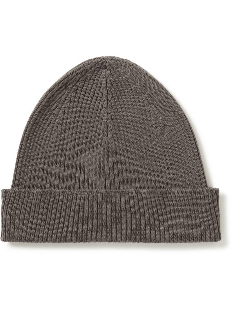 RICK OWENS KIDS - Ribbed Wool Beanie - Men - Gray - 12 von RICK OWENS KIDS