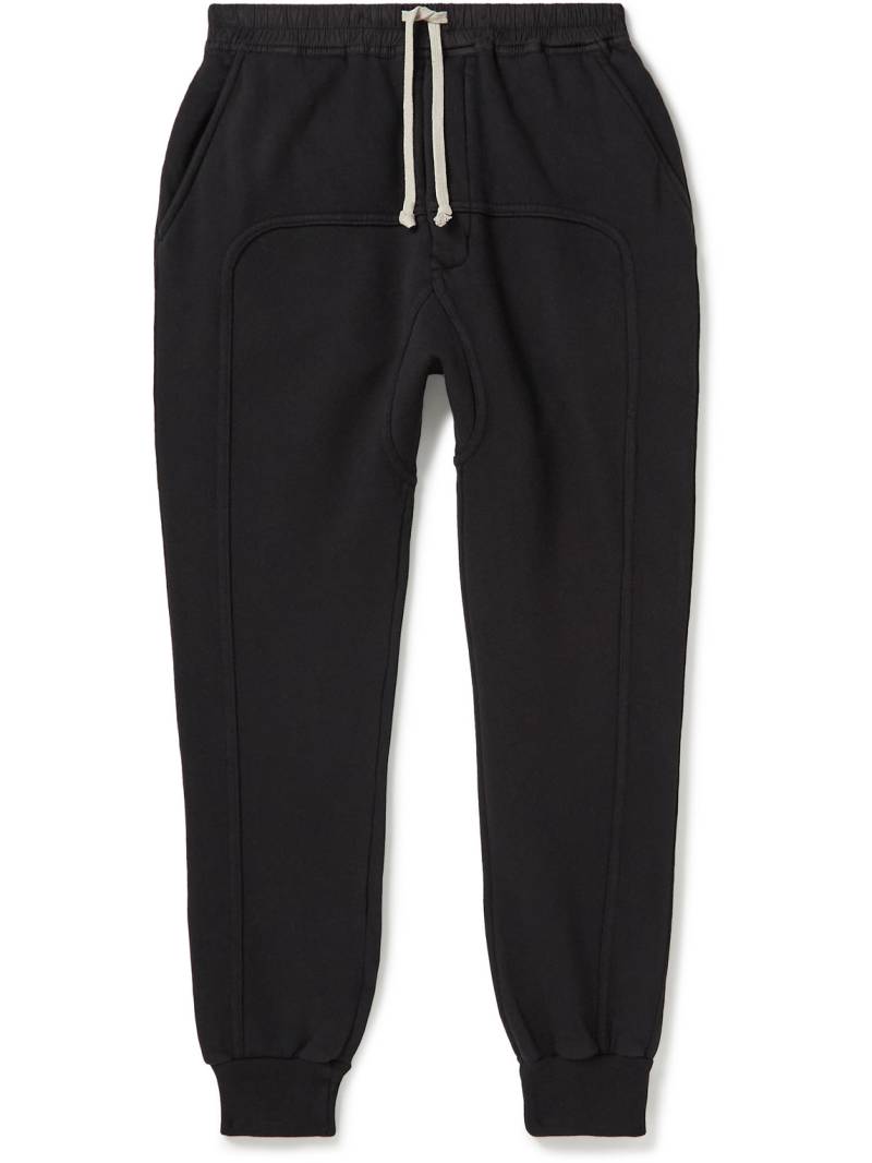 RICK OWENS KIDS - Tapered Cotton-Jersey Drawstring Sweatpants - Men - Black - 12 von RICK OWENS KIDS
