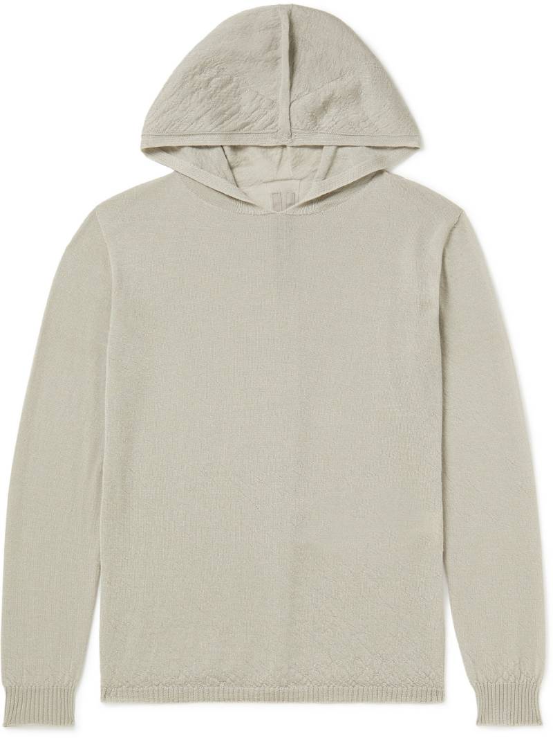 RICK OWENS KIDS - Wool Hoodie - Men - Neutrals - 4 von RICK OWENS KIDS