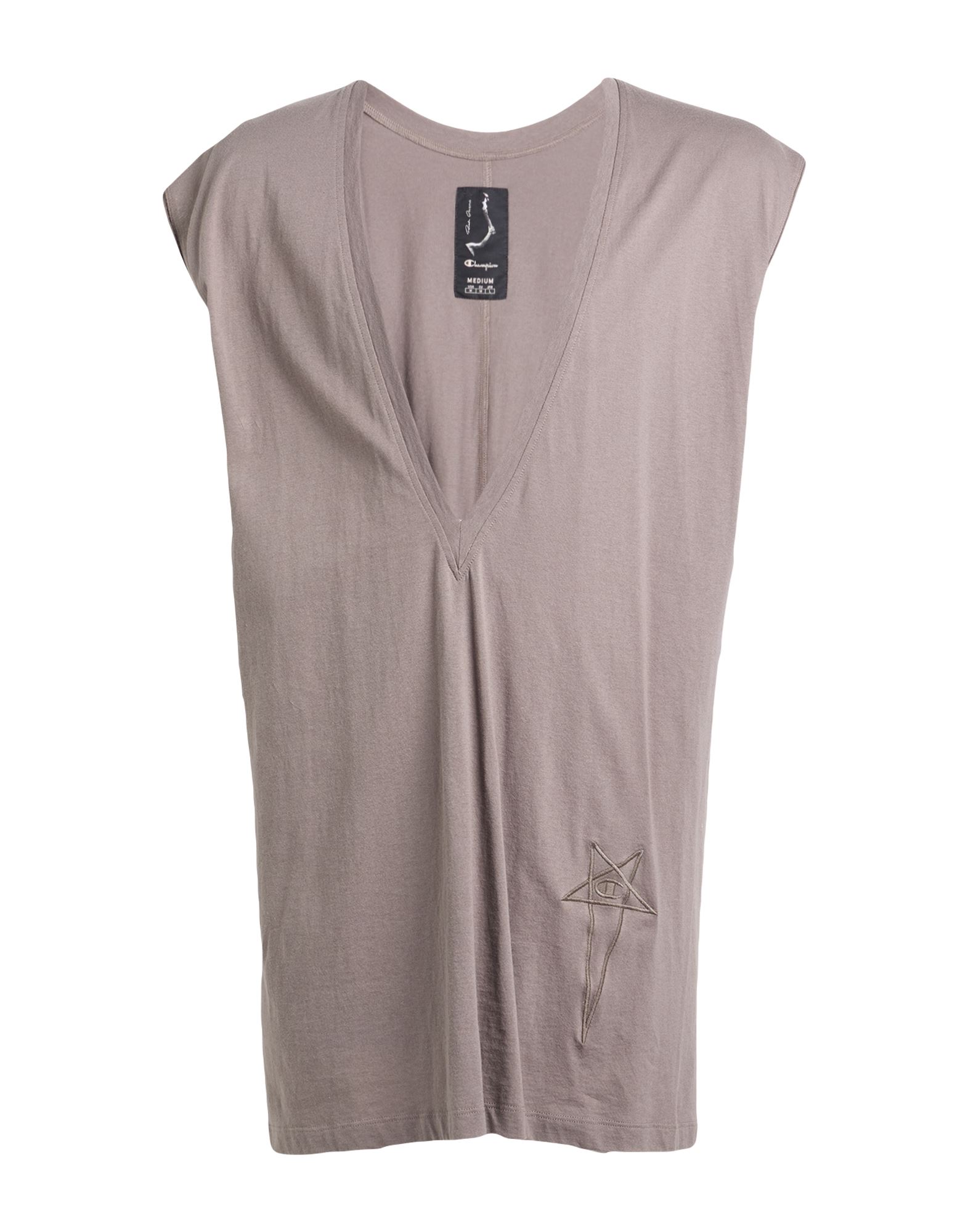 RICK OWENS x CHAMPION T-shirts Herren Maulwurfsgrau von RICK OWENS x CHAMPION