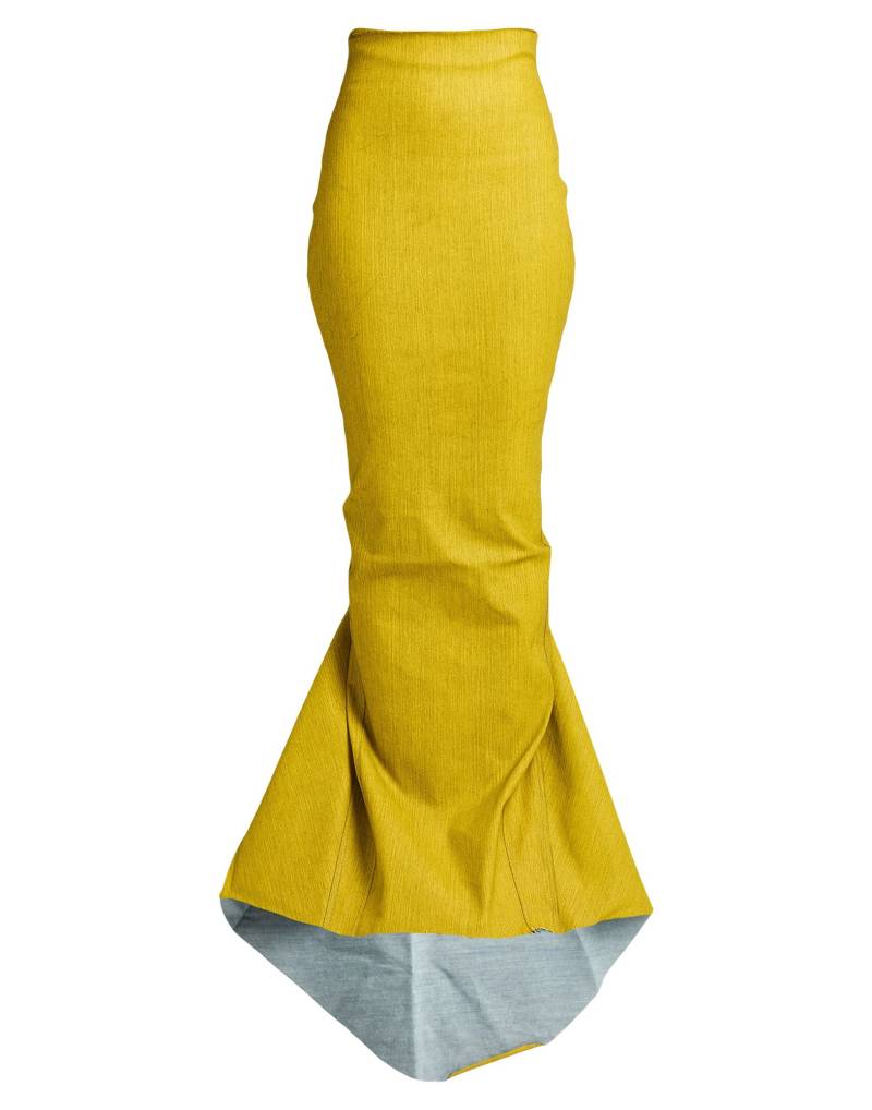 RICK OWENS Jeansrock Damen Gelb von RICK OWENS