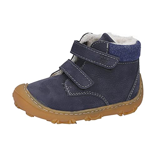 RICOSTA 74-1530500 Nico Unisex-Baby Lauflernstiefel Leder flexibel gefüttert Uni, Groesse 23, Marine von RICOSTA