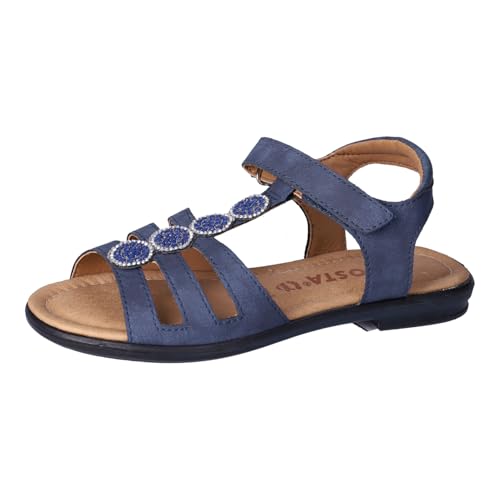 RICOSTA Mädchen Riemchensandalen ANA, Kinder Sandalen, Weite: Mittel, Sommerschuhe, Freizeitschuhe, offene Schuhe, Strandschuhe, Nautic (170), 37 EU von RICOSTA
