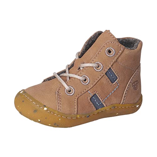 RICOSTA Baby Jungen Lauflernschuhe CAJU,Kinder Boots,lose Einlage,RICOSTAcare,Booties,flexibel,leicht,schnürschuhe,schnürer,Caramel (260),21 EU von RICOSTA