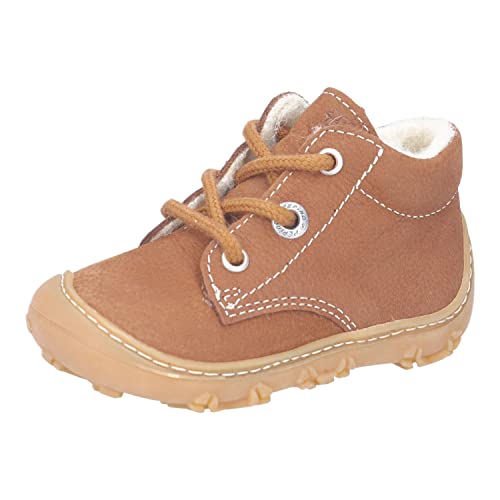 RICOSTA Baby Jungen Winterstiefel Colin,Kinder Lauflernschuhe,WMS:Weit,terracare,Barfuß-Schuh,Outdoor-Kinderschuhe,Lammwolle,Curry (260),24 EU von RICOSTA