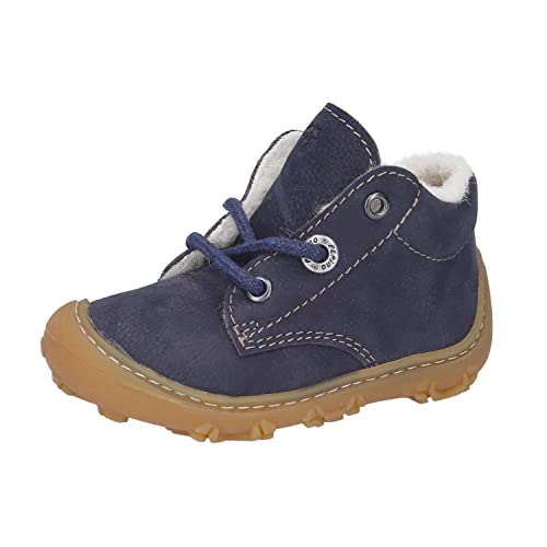 RICOSTA Baby Jungen Winterstiefel Colin,Kinder Lauflernschuhe,WMS:Weit,terracare,Barfuß-Schuh,Stiefel,Lammwolle,warm,gefüttert,See (170),22 EU von RICOSTA