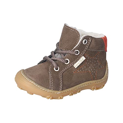 RICOSTA Baby Jungen Lauflernschuhe Denny,Kinder Boots,WMS:Weit,CareTEX,terracare,Barfuß-Schuh,schnürschuhe,schnürer,Lammwolle,Army (590),20 EU von RICOSTA