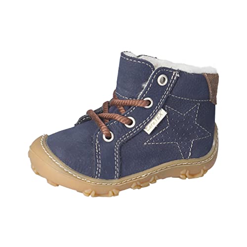 RICOSTA Baby Jungen Lauflernschuhe Denny,Kinder Boots,WMS:Weit,CareTEX,terracare,Barfuß-Schuh,schnürschuhe,schnürer,Lammwolle,See (180),22 EU von RICOSTA