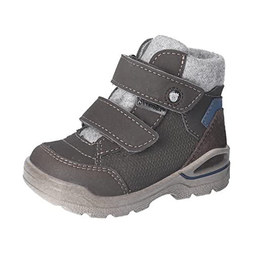 RICOSTA Baby Jungen Winterstiefel Finn,Kinder Lauflernschuhe,WMS:Mittel,lose Einlage,Sympatex,Winterboots,Stiefel,warm,pizarra/Quinoa (280),23 EU von RICOSTA