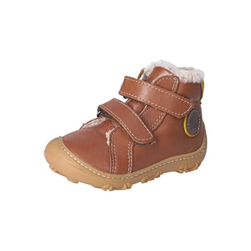 RICOSTA Baby Jungen Lauflernschuhe GERO,Kinder Boots,WMS:Weit,Barfuß-Schuh,Lauflernschuhe mit Klettverschluss,warm,gefüttert,Cognac (260),21 EU von RICOSTA