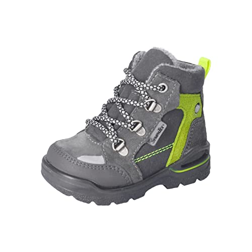 RICOSTA Baby Jungen Lauflernschuhe Janis,Kinder Boots,WMS:Mittel,lose Einlage,Sympatex,Outdoor-Kinderschuhe,Lammwolle,Carbon/Asphalt (490),23 EU von RICOSTA