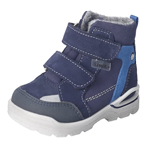 RICOSTA Baby Jungen Winterstiefel Janne,Kinder Lauflernschuhe,WMS:Mittel,lose Einlage,Sympatex,wasserdicht,Winterboots,Stiefel,Nautic (170),23 EU von RICOSTA