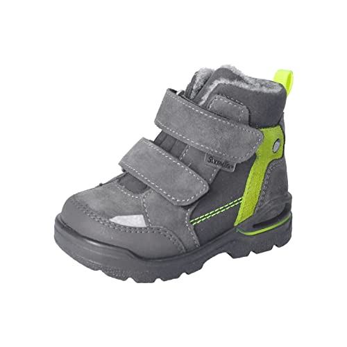 RICOSTA Baby Jungen Lauflernschuhe Janne,Kinder Boots,WMS:Mittel,lose Einlage,Sympatex,Stiefel,Lammwolle,warm,gefüttert,Carbon/Asphalt (490),21 EU von RICOSTA