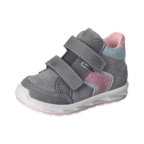 RICOSTA Baby Jungen Lauflernschuhe KIMO,Kinder Boots,WMS:Mittel,lose Einlage,Sympatex,klettstiefel,booties,leder,asphalt/sucre (490),23 EU von RICOSTA