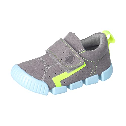 RICOSTA Baby Jungen Lauflernschuhe NEILY,Kinder Halbschuhe,waschbar,Barfuß-Schuh,Lauflernschuhe mit Klettverschluss,flexibel,Graphit (450),21 EU von RICOSTA