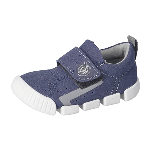 RICOSTA Baby Jungen Lauflernschuhe NEILY,Kinder Halbschuhe,waschbar,Barfuß-Schuh,Lauflernschuhe mit Klettverschluss,flexibel,Ozean (170),19 EU von RICOSTA