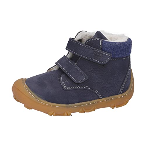 RICOSTA Baby Jungen Winterstiefel NICO,Kinder Lauflernschuhe,WMS:Weit,terracare,Barfuß-Schuh,Outdoor-Kinderschuhe,gefüttert,warm,See (180),20 EU von RICOSTA