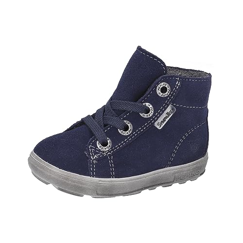 RICOSTA Baby Jungen Winterstiefel ZAINI,Kinder Lauflernschuhe,WMS:Mittel,lose Einlage,Sympatex,Outdoor-Kinderschuhe,Lammwolle,Nautic (170),23 EU von RICOSTA