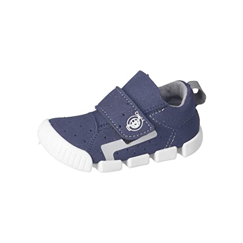 RICOSTA Baby Jungen Low-Top Sneaker NEILY,Kinder Lauflernschuhe,waschbar,vegan,Klettverschluss,Halbschuhe,straßenschuhe,Ozean/Silber (180),20 EU von RICOSTA