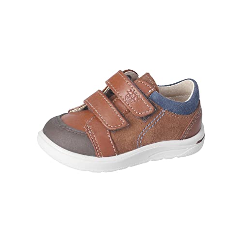 RICOSTA Baby Jungen Low-Top Sneaker Timmy,Kinder Lauflernschuhe,WMS:Mittel,lose Einlage,Turnschuhe,Laufschuhe,Klettschuhe,Cognac/Reef (270),23 EU von RICOSTA