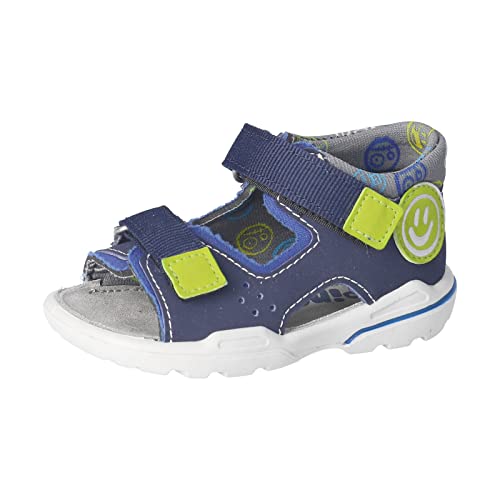 RICOSTA Baby Jungen Sandalen Franky,Kinder Lauflernschuhe,WMS:Mittel,waschbar,Sommerschuhe,Freizeitschuhe,offene Schuhe,Nautic/Kobalt (170),24 EU von RICOSTA