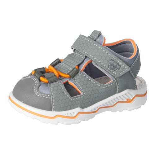 RICOSTA Jungen Sandalen GERY, Baby und Kleinkinder Lauflernschuhe, Weite: Mittel, waschbar, sommerschuhe, freizeitschuhe, salbei/grau (570), 22 EU von RICOSTA