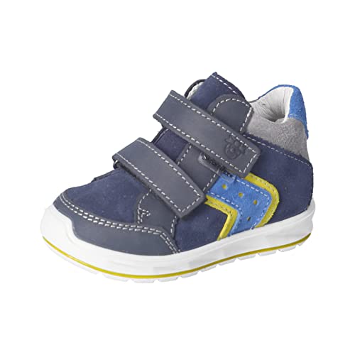 RICOSTA Baby Jungen Stiefel KIMO,Kinder Lauflernschuhe,WMS:Mittel,lose Einlage,Sympatex,wasserdicht,klettstiefel,booties,nautic (180),23 EU von RICOSTA