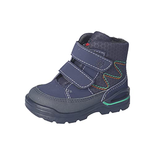 RICOSTA Baby Jungen Winterstiefel BERT | Kinder Boots | WMS:Mittel | RicostaTEX | Outdoor-Kinderschuhe | gefüttert | Nautic/Ozean (170) | 22 EU von RICOSTA