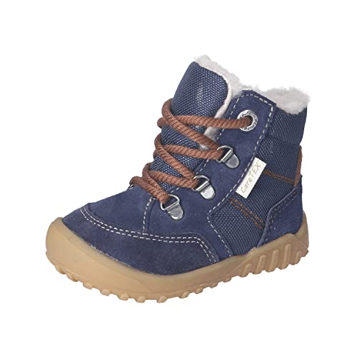 RICOSTA Baby Jungen Winterstiefel DARI,Kinder Lauflernschuhe,WMS:Weit,CareTEX,outdoor-kinderschuhe,lammfell-stiefel,nautic/ozean (170),23 EU von RICOSTA