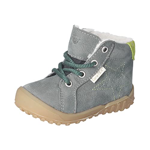 RICOSTA Baby Jungen Winterstiefel DENNY,Kinder Lauflernschuhe,WMS:Weit,CareTEX,terracare,outdoor-kinderschuhe,stiefel,lammwolle,salbei (570),24 EU von RICOSTA