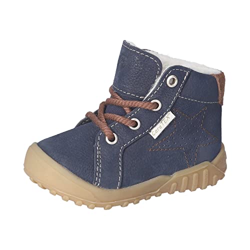 RICOSTA Baby Jungen Winterstiefel Denny,Kinder Lauflernschuhe,WMS:Weit,CareTEX,terracare,Outdoor-Kinderschuhe,Stiefel,warm,See/braun (180),21 EU von RICOSTA