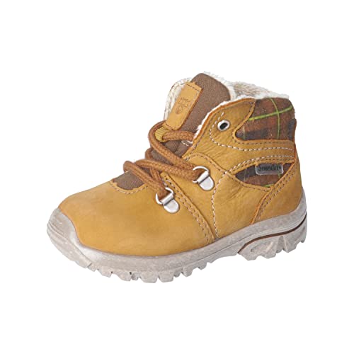 RICOSTA Baby Jungen Winterstiefel DESSE,Kinder Lauflernschuhe,WMS:Mittel,lose Einlage,Sympatex,gefüttert,wasserdicht,warm,senf/hazel (760),24 EU von RICOSTA