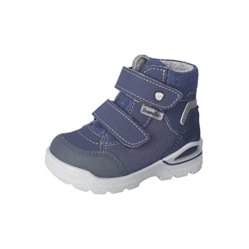 RICOSTA Baby Jungen Winterstiefel Finn,Kinder Lauflernschuhe,WMS:Mittel,lose Einlage,Sympatex,Winterboots,Outdoor-Kinderschuhe,Nautic (180),24 EU von RICOSTA