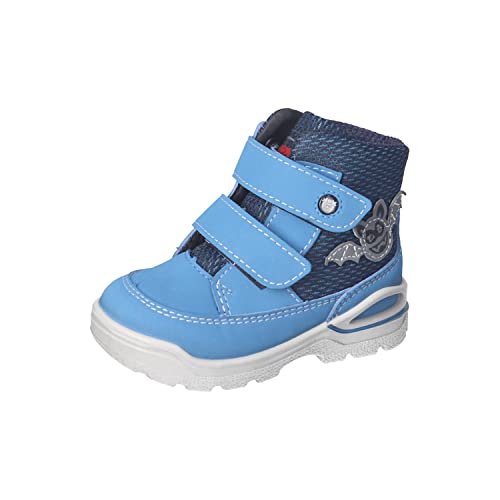 RICOSTA Baby Jungen Winterstiefel JAN,Kinder Lauflernschuhe,WMS:Mittel,lose Einlage,Sympatex,Blinklicht,gefüttert,wasserdicht,adriatic (150),23 EU von RICOSTA