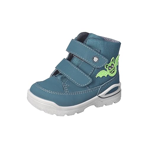 RICOSTA Baby Jungen Winterstiefel JAN,Kinder Lauflernschuhe,WMS:Weit,lose Einlage,Sympatex,Blinklicht,gefüttert,wasserdicht,warm,storm (540),23 EU von RICOSTA