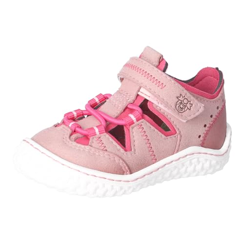 RICOSTA Mädchen Kletthalbschuhe Jerry, Kinder Lauflernschuhe, Weite: Mittel, waschbar,vegan, Sucre/pink (310), 23 EU von RICOSTA