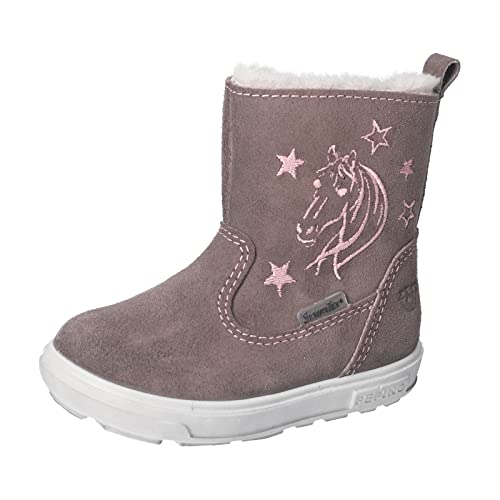 RICOSTA Baby Mädchen Lauflernschuhe COSI,Kinder Boots,WMS:Mittel,lose Einlage,Sympatex,outdoor-kinderschuhe,lammfell-stiefel,quinoa (280),22 EU von RICOSTA