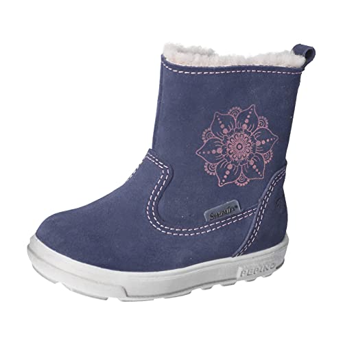 RICOSTA Baby Mädchen Lauflernschuhe Cosi,Kinder Boots,WMS:Mittel,lose Einlage,Sympatex,gefüttert,wasserdicht,Winterboots,warm,Nautic (170),22 EU von RICOSTA