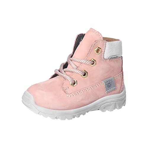 RICOSTA Baby Mädchen Lauflernschuhe Dean,Kinder Boots,WMS:Weit,lose Einlage,Sympatex,wasserdicht,schnürstiefel,Booties,rosa (310),23 EU von RICOSTA