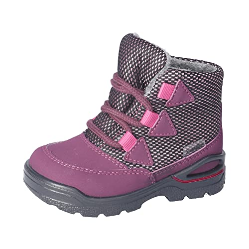 RICOSTA Baby Mädchen Winterstiefel Emil,Kinder Lauflernschuhe,WMS:Mittel,lose Einlage,Sympatex,waschbar,Merlot/Purple (380),24 EU von RICOSTA