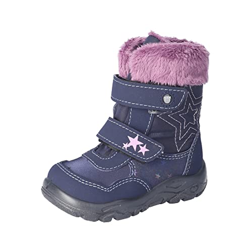 RICOSTA Baby Mädchen Lauflernschuhe FINJA,Kinder Boots,WMS:Weit,lose Einlage,Sympatex,Outdoor-Kinderschuhe,Lammwolle,Nautic/Marine (170),22 EU von RICOSTA